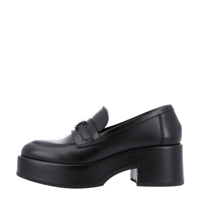 Chanel Calfskin CC Platform Loafers 36.5 Black 1 of 10
