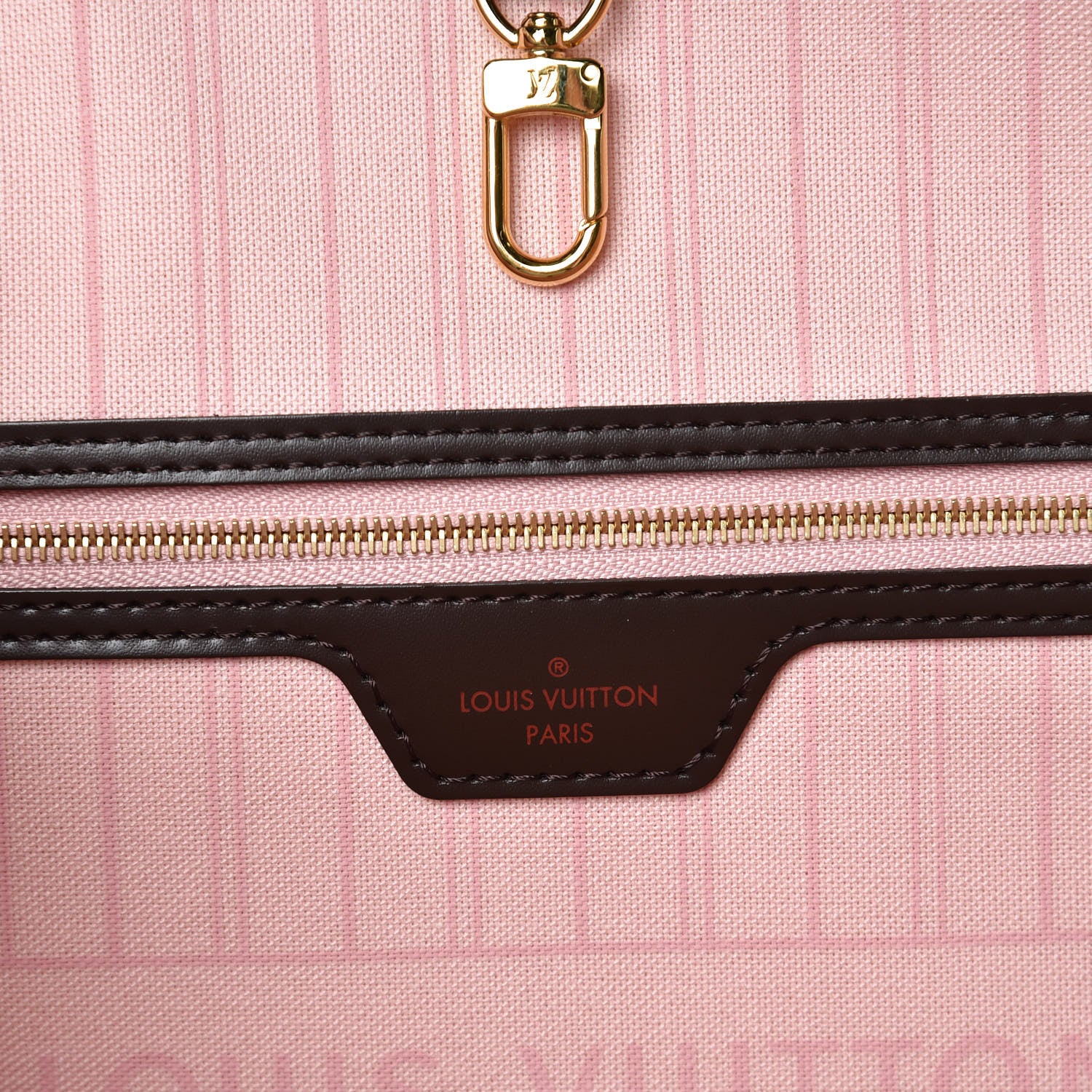 Louis Vuitton Damier Ebene Neo Neverfull MM Rose Ballerine 7 of 9