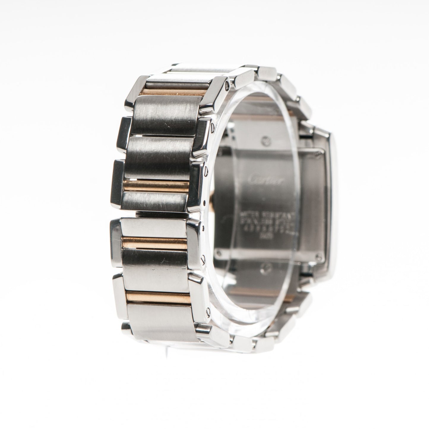 Stainless Steel 18K Yellow Gold 25mm Tank Francaise Quartz Watch