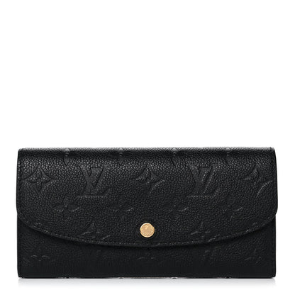 Louis Vuitton Empreinte Emilie Wallet Black Dune 1 of 10