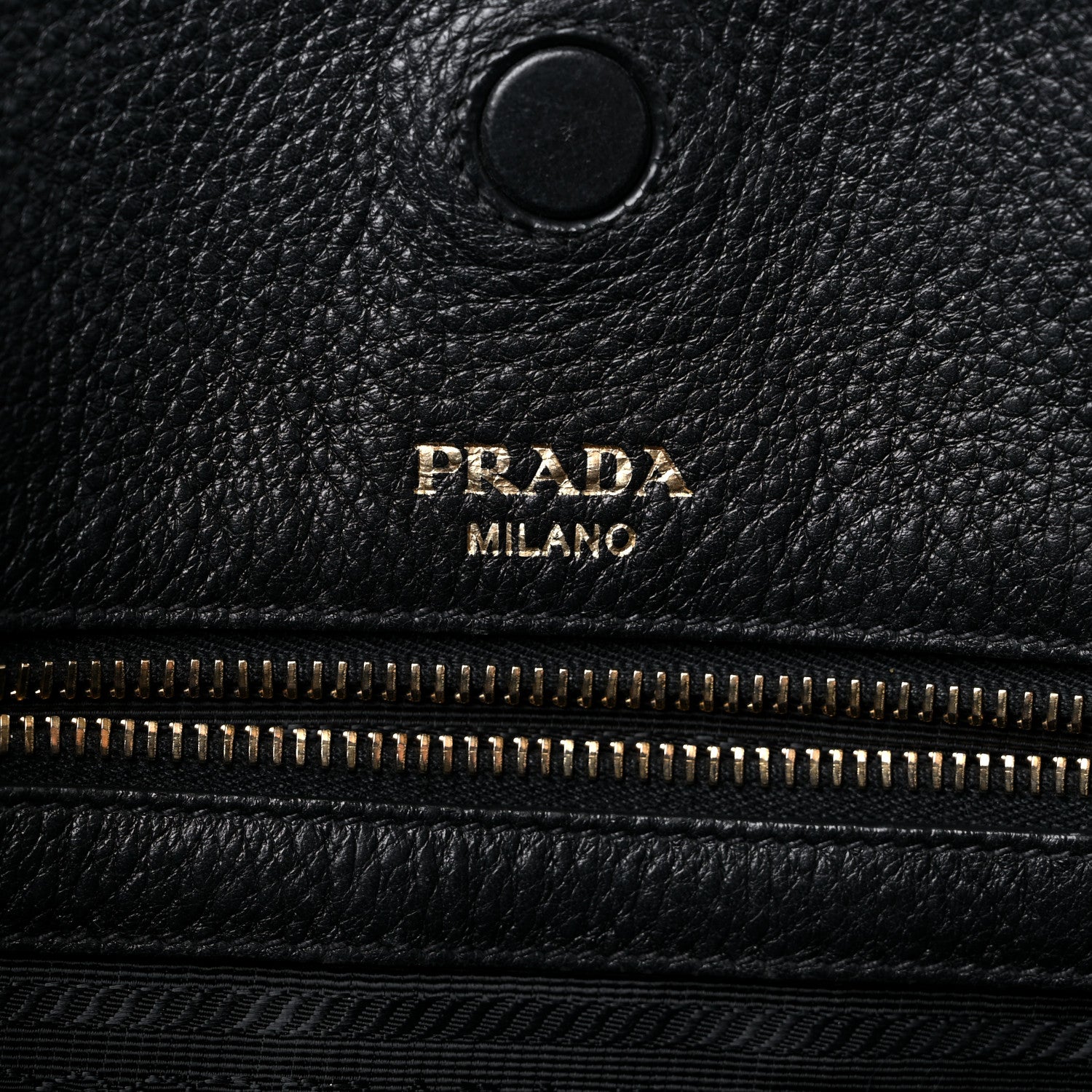 Prada Vitello Daino Pocket Shopping Tote Black 6 of 16
