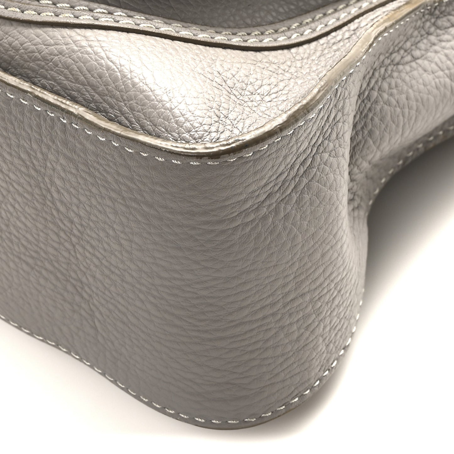 Calfskin Small Marcie Satchel Cashmere Grey