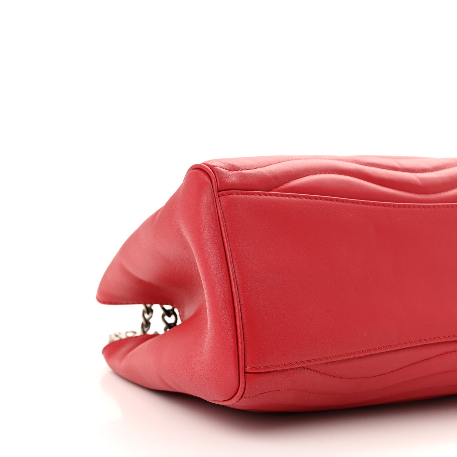 Louis Vuitton Calfskin New Wave Chain Tote Ecarlate 8 of 9