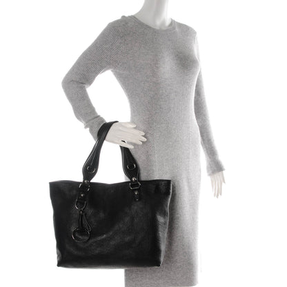 Gucci Guccissima Medium Icon Bit Tote Black 2 of 7