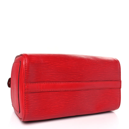 Louis Vuitton Epi Speedy 25 Castillan Red 4 of 8