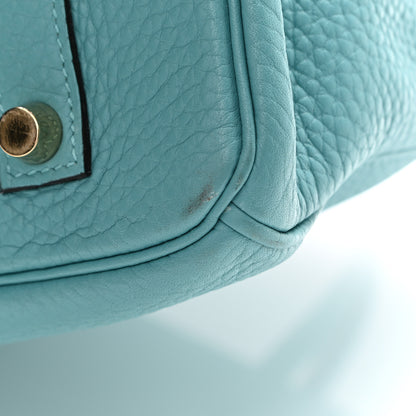 Hermes Taurillon Clemence Birkin 35 Bleu Saint Cyr 12 of 15