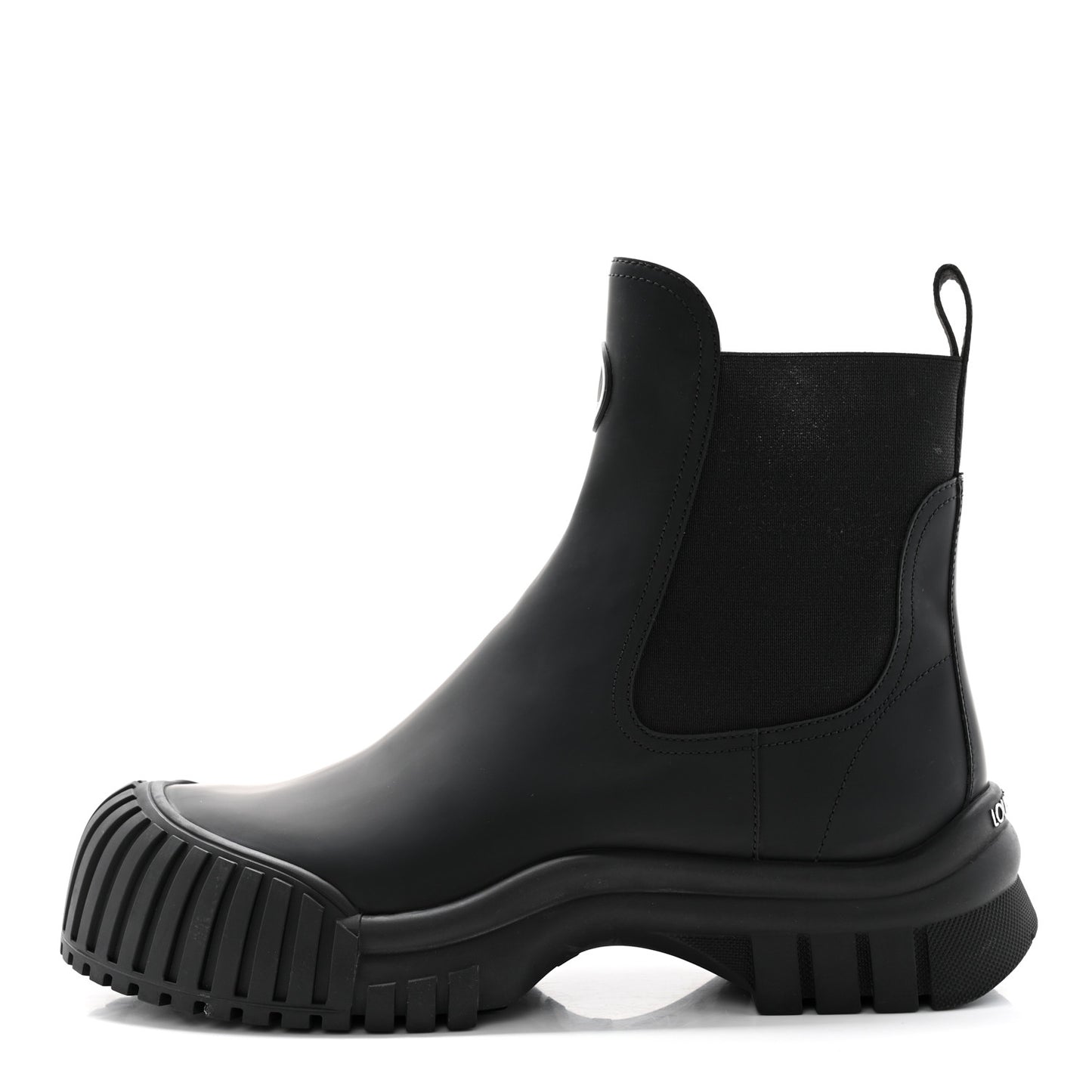 Calfskin Ruby Flat Ankle Boots 41 Black