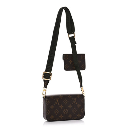 Louis Vuitton Monogram Felicie Strap & Go Kaki 3 of 11