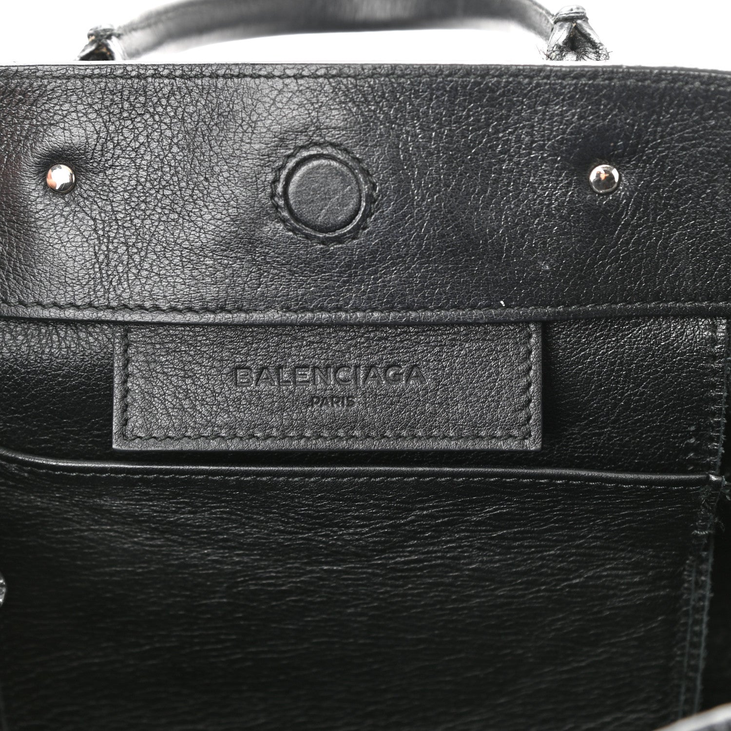 Balenciaga Veau Papier A6 Zip Around Tote Black 6 of 9