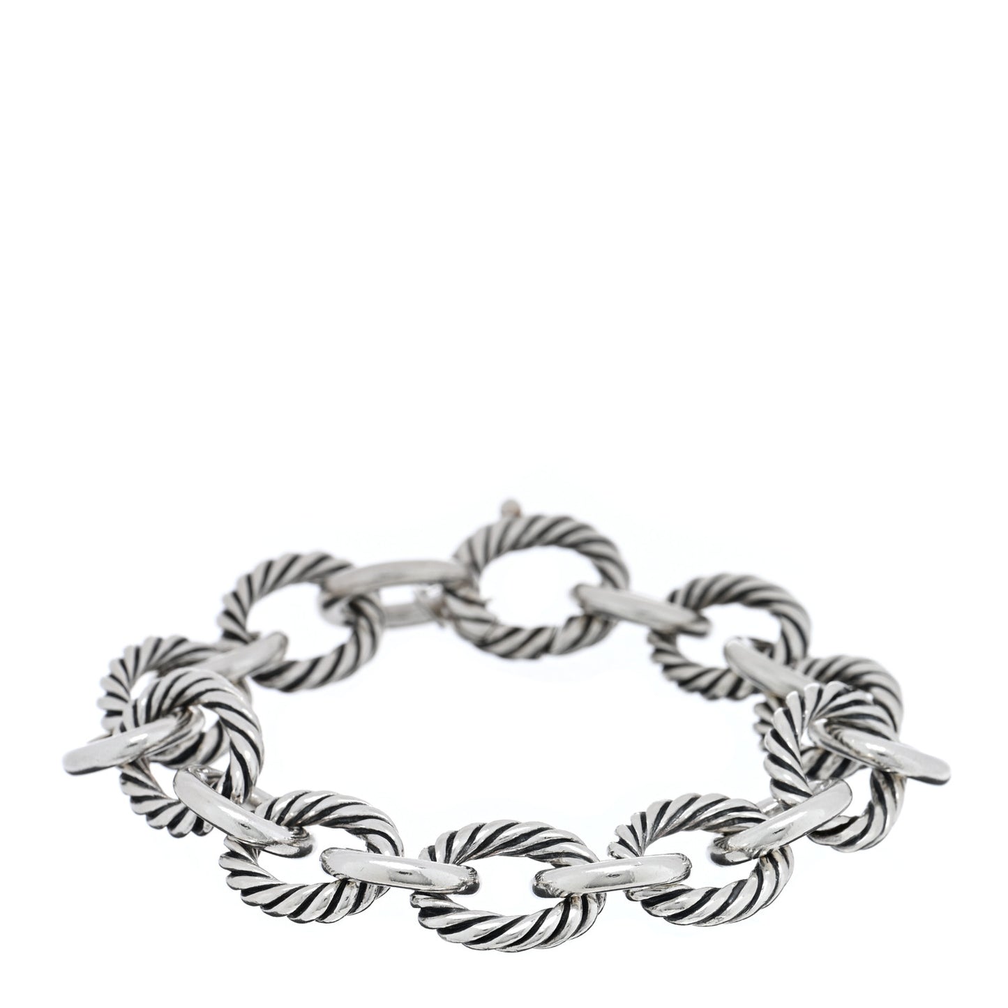 Sterling Silver 12mm Large Oval Link Bracelet