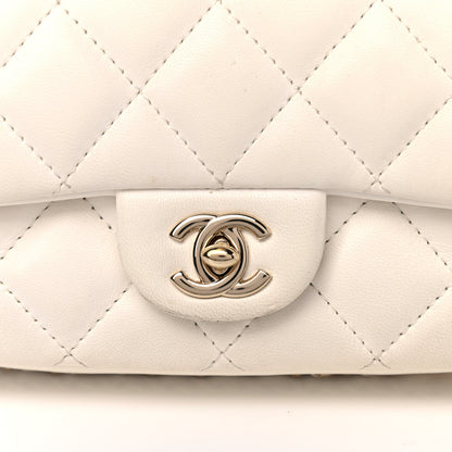Chanel Lambskin Quilted Mini My Precious Flap White 7 of 23