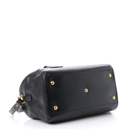 Saint Laurent Calfskin Classic Duffle 6 Black 4 of 11