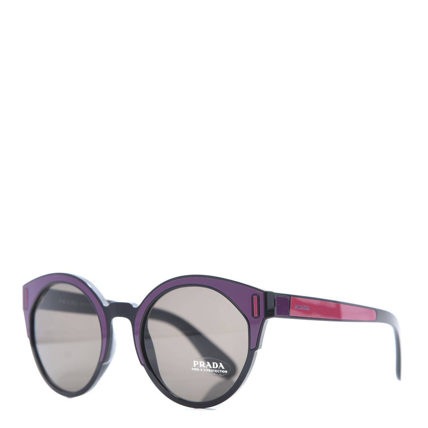 Prada Sunglasses SPR 03U Black Multicolor 1 of 8