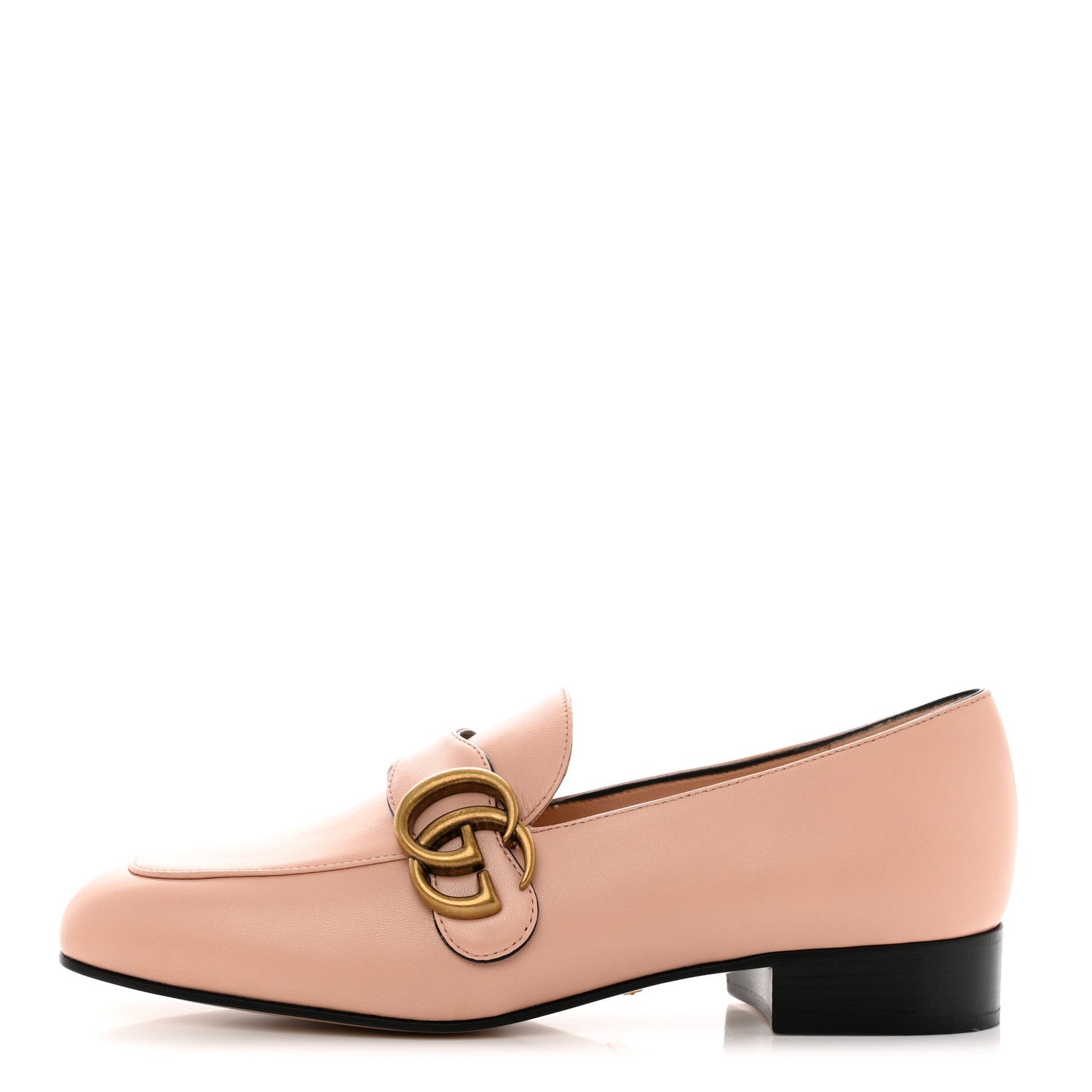 Gucci Malaga Kid Womens GG Marmont Loafers 35.5 Perfect Pink 1 of 9