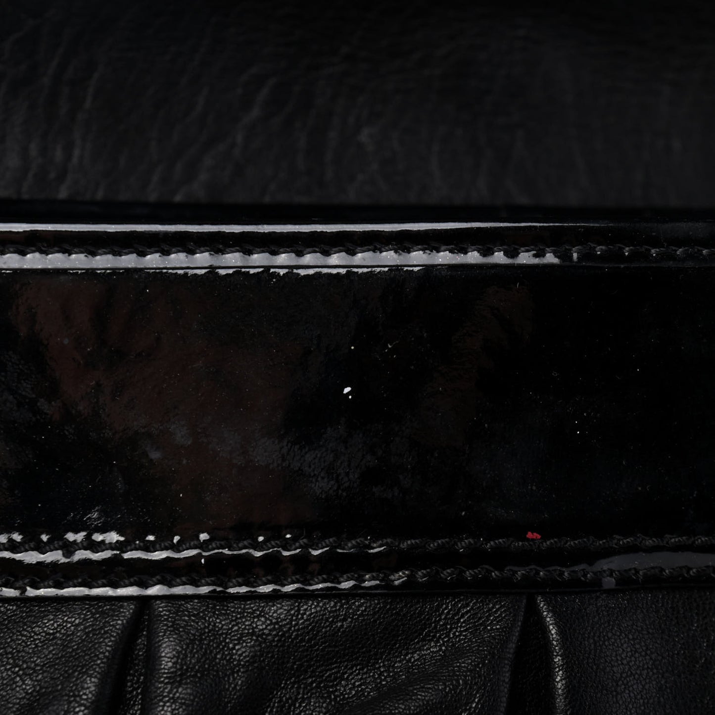 Nappa Patent B Bag Black