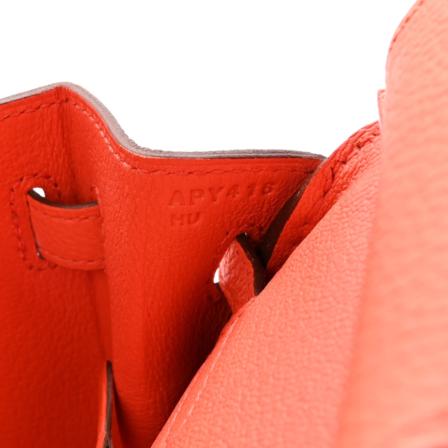 Hermes Togo Birkin 25 Orange Poppy 7 of 13
