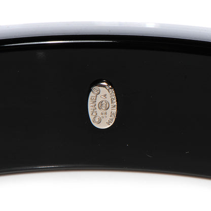 Chanel Resin Crystal CC Bangle Black 4 of 5