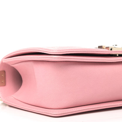 Chanel Caviar Quilted Medium Boy Flap Pink 9 of 22