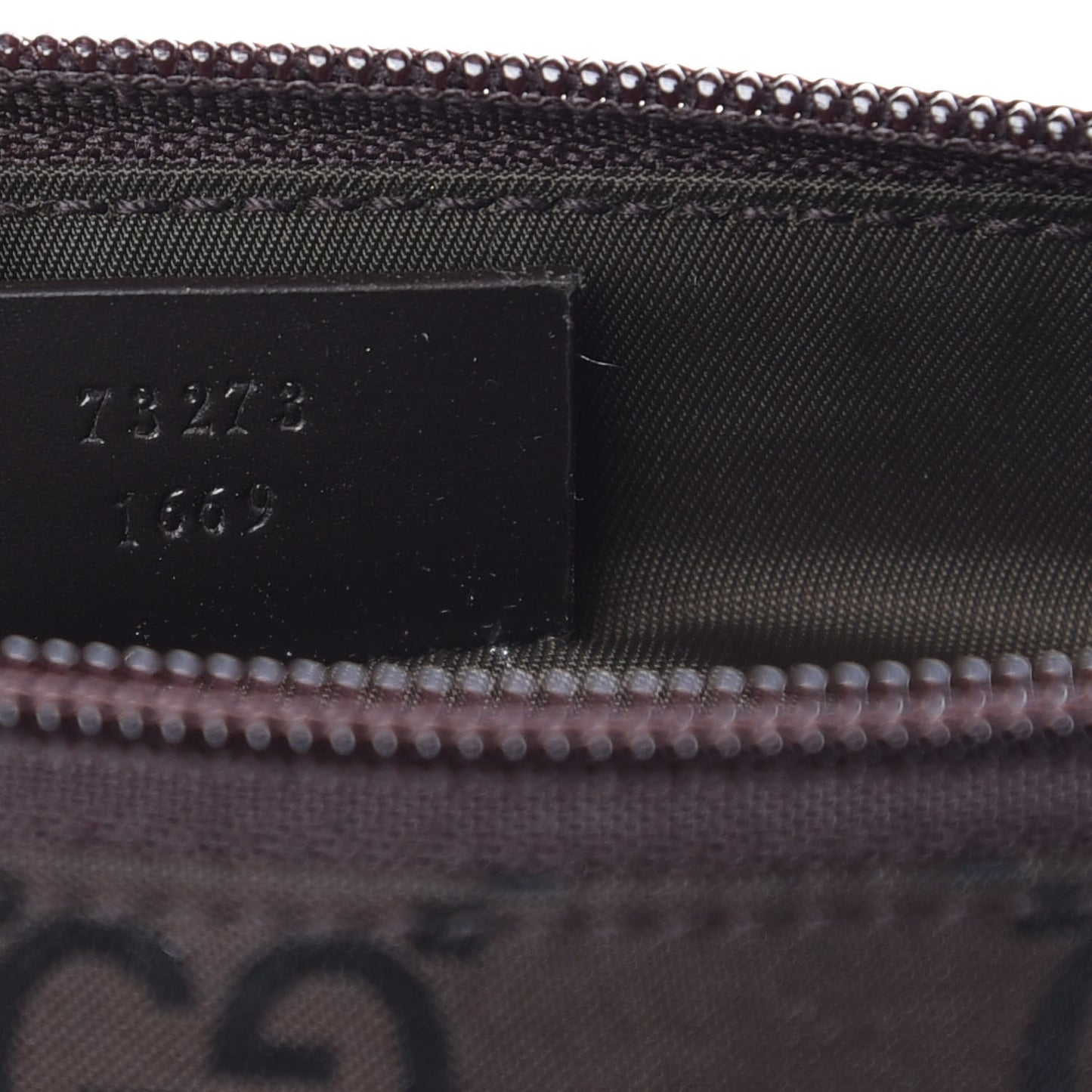 Nylon Monogram Cosmetic Pouch Brown
