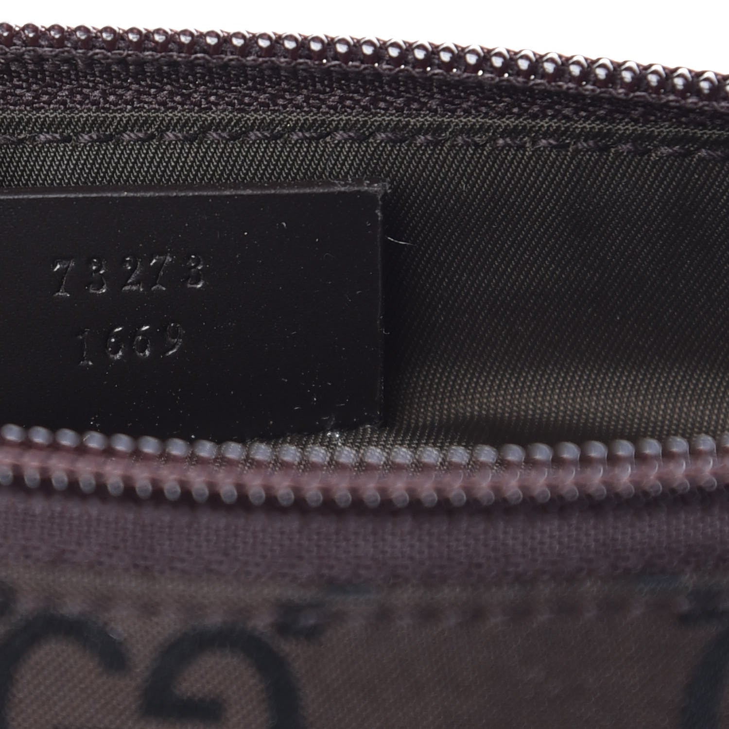 Gucci Nylon Monogram Cosmetic Pouch Brown 9 of 9