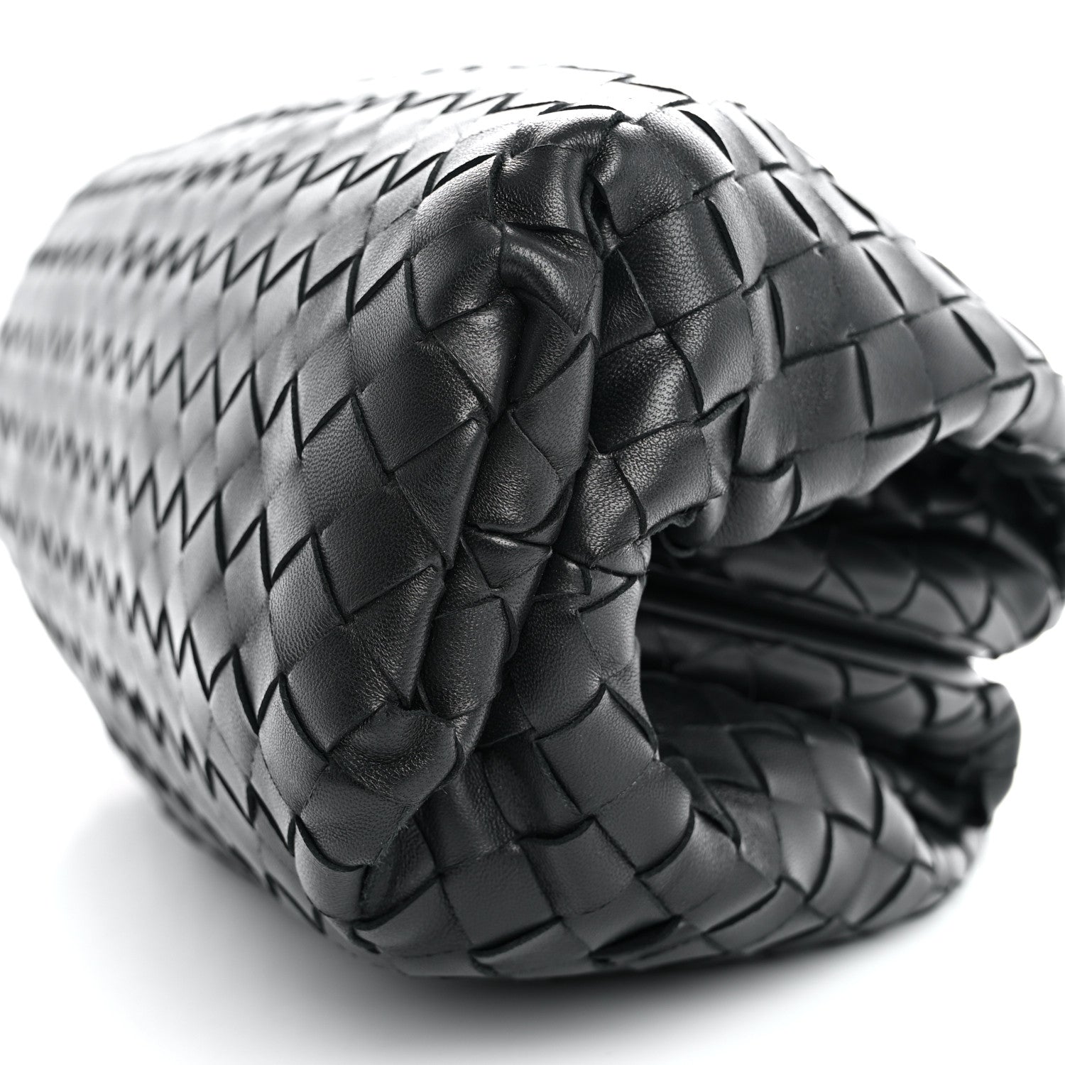 Bottega Veneta Nappa Maxi Intreccio The Pouch Oversized Clutch Black 12 of 14