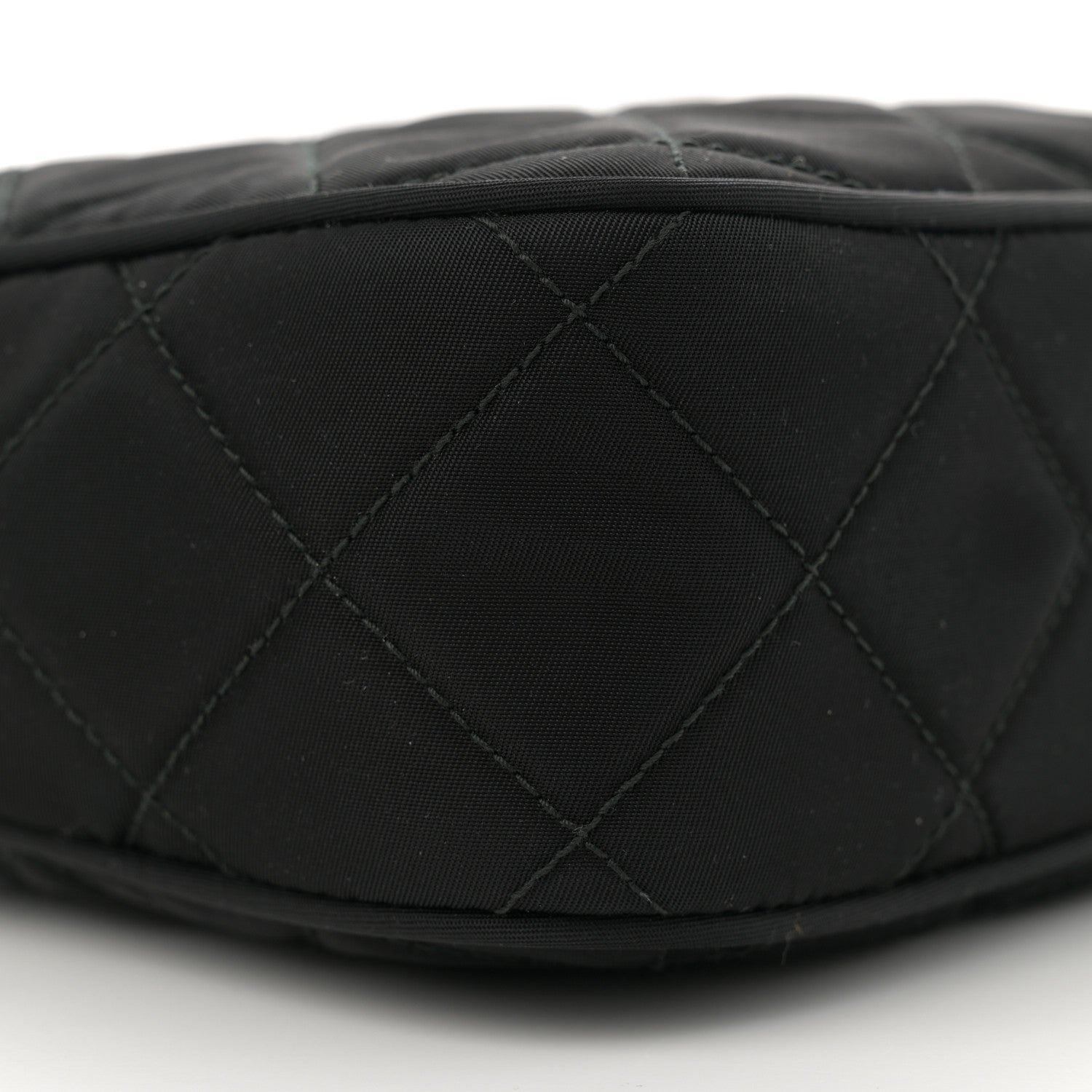 Prada Nylon Tessuto Impuntu Quilted Bandoliera Crossbody Bag Black 9 of 10