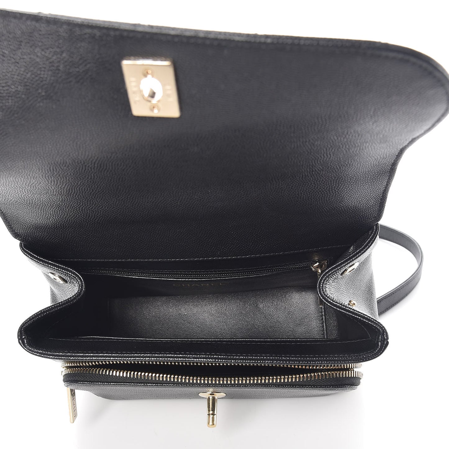 Caviar Quilted Medium Business Affinity Flap Black