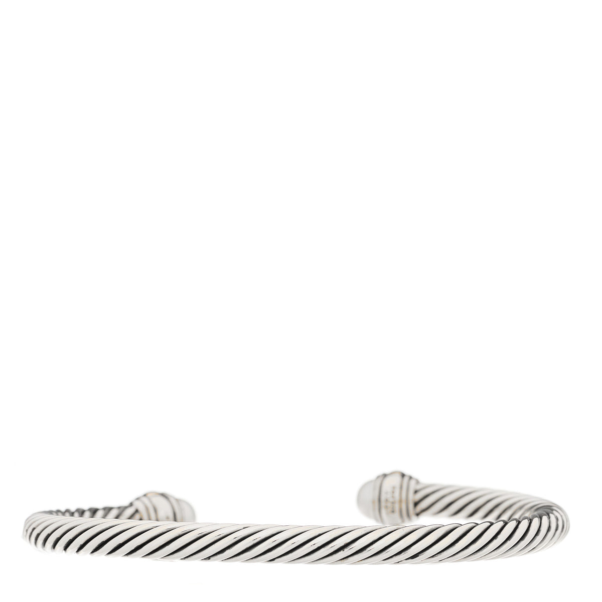 David Yurman Sterling Silver 14K Yellow Gold Cultured Pearl 5mm Cable Classics Petite Color Bracelet 2 of 3