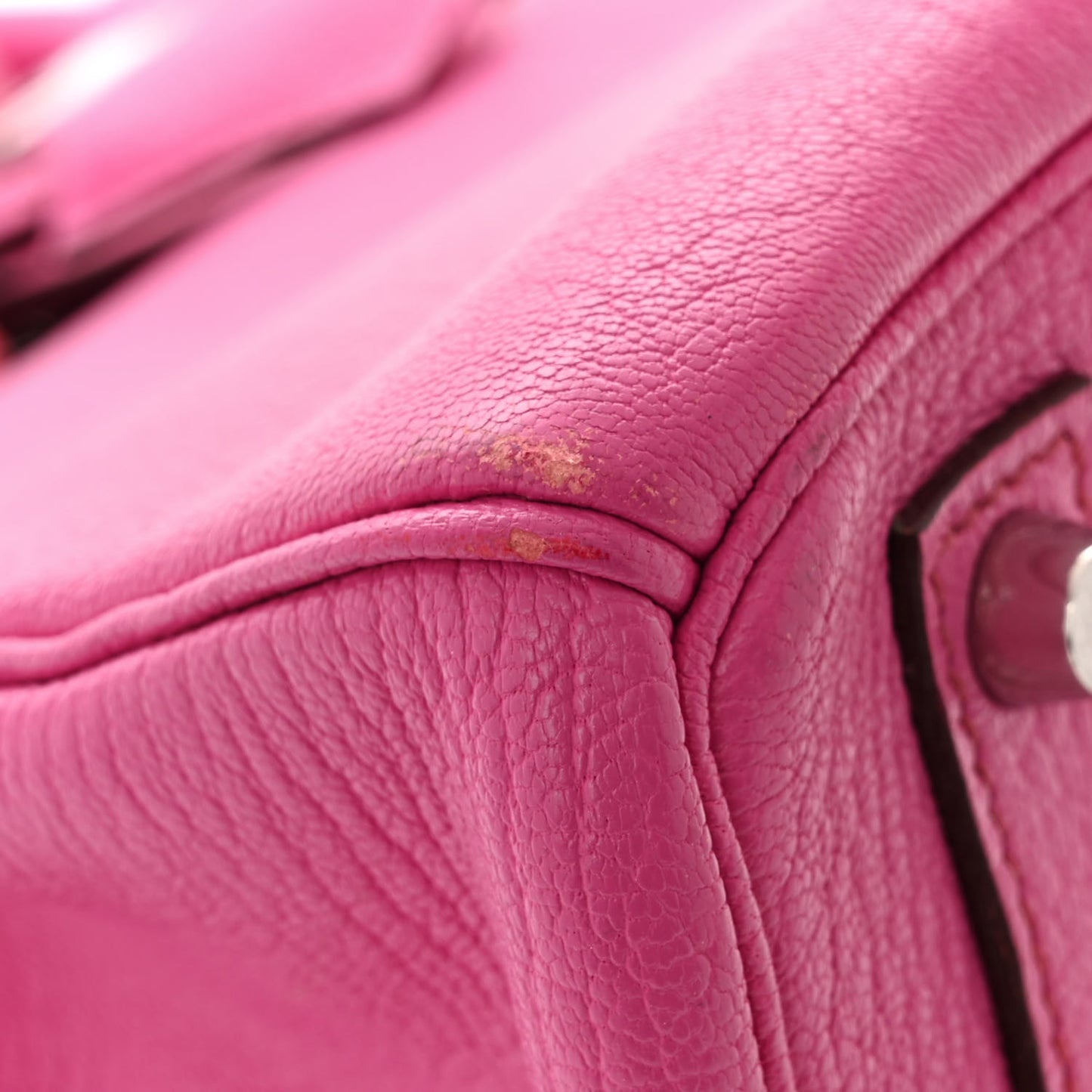 Chevre de Coromandel HAC Birkin 32 Fuchsia