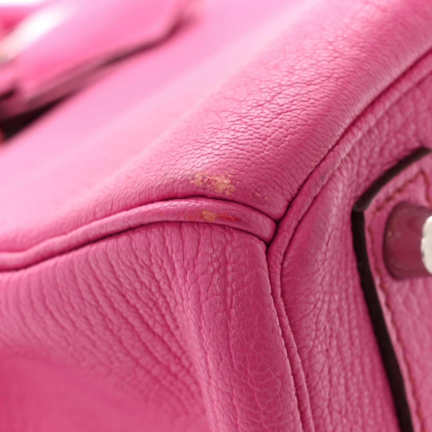 Hermes Chevre de Coromandel HAC Birkin 32 Fuchsia 12 of 12