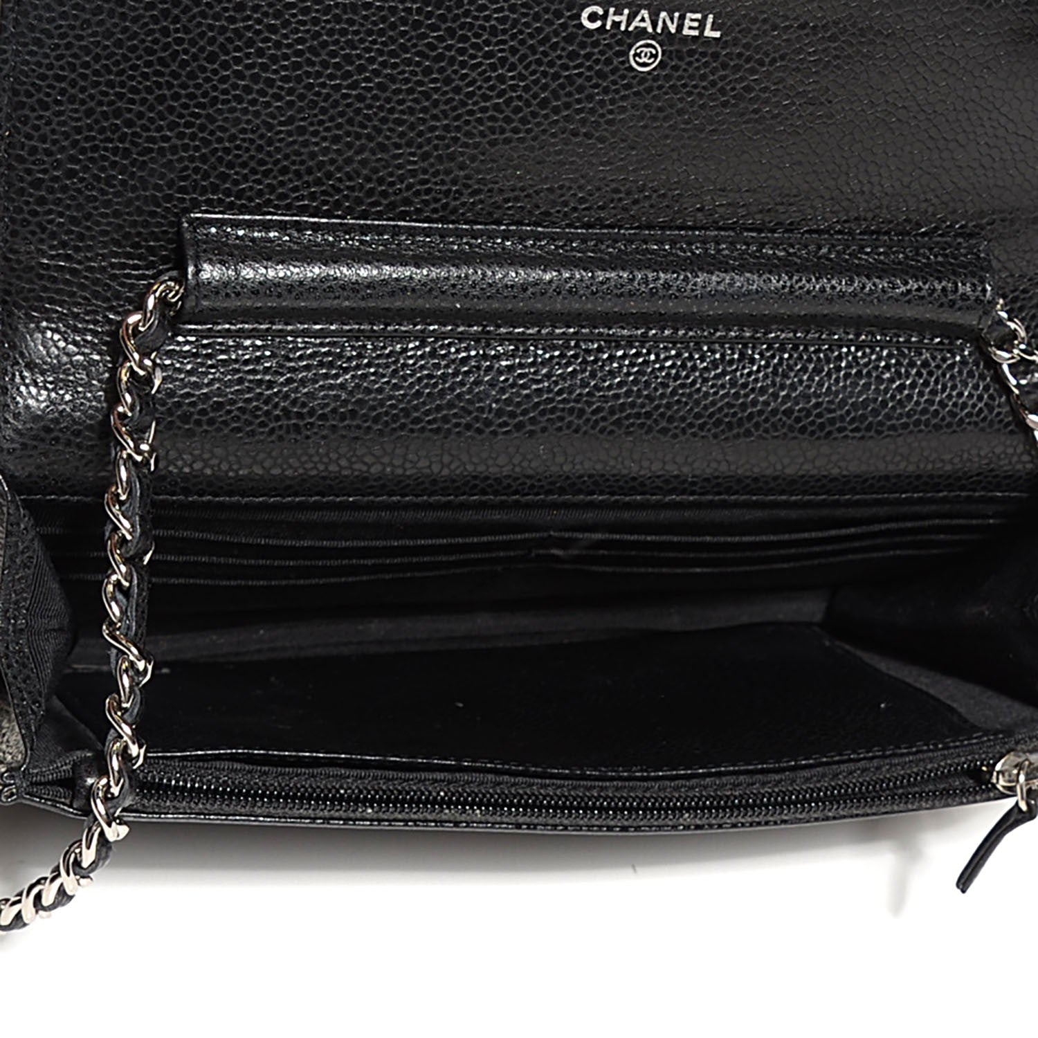 Chanel Caviar Quilted Wallet On Chain WOC Black 5 of 8