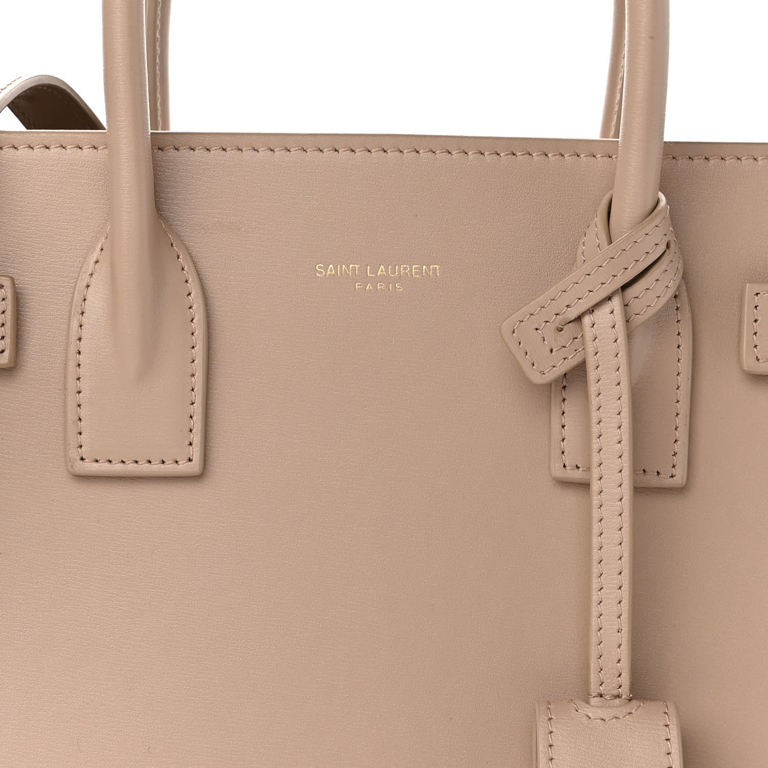 Saint Laurent Calfskin Baby Sac de Jour Dark Beige 7 of 9