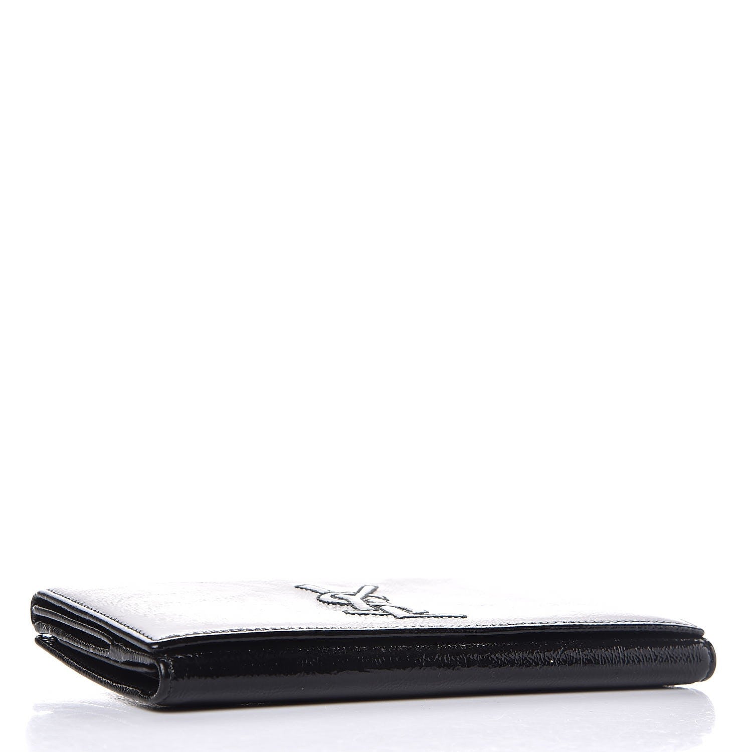 Saint Laurent Textured Patent Belle De Jour Wallet Black 4 of 10
