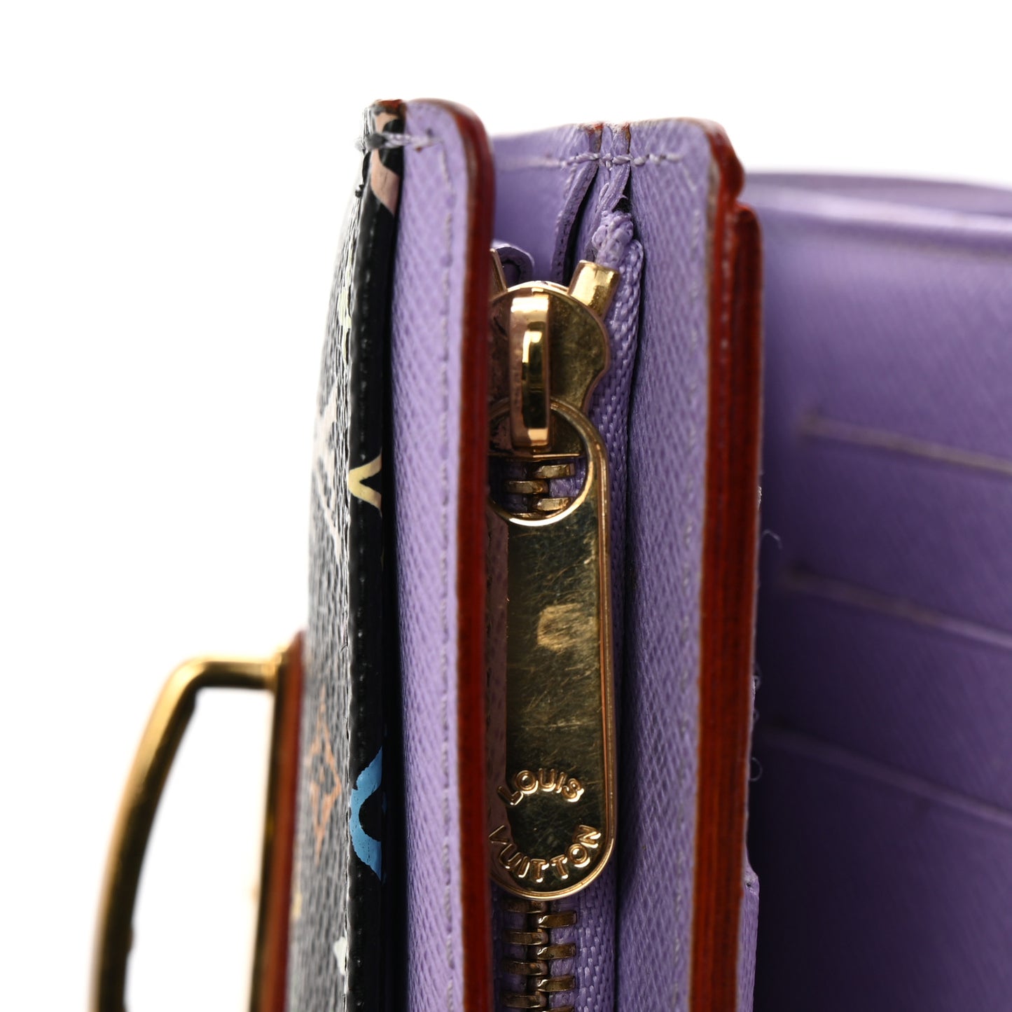 Monogram Multicolor Joey Wallet Black Violet