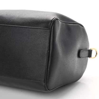 Versace Saffiano Calfskin Palazzo Duffle Bag Black 8 of 8