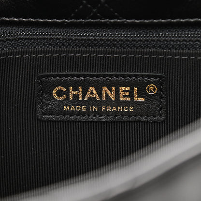 Chanel Lambskin Quilted Pearl Studded Flap Black 6 of 10