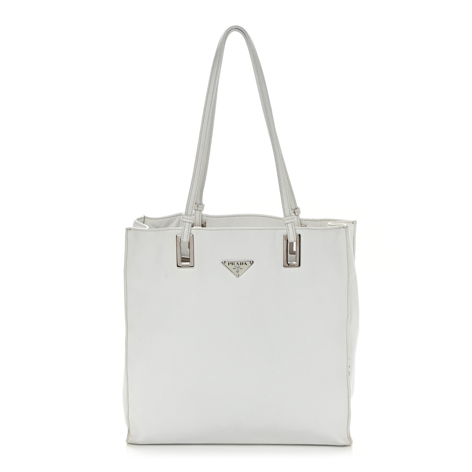 Prada Soft Calfskin Tote White 1 of 21