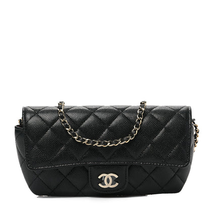Chanel Caviar Quilted Glasses Case With Chain Black 1 of 9