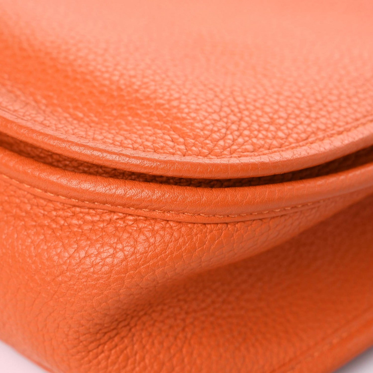 Hermes Taurillon Clemence Evelyne III GM Orange 11 of 18