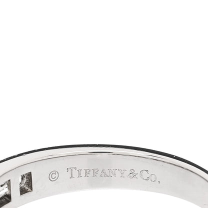 Tiffany Platinum Round Baguette Diamond 3mm Channel-Set Wedding Band Ring 53 6.25 4 of 5