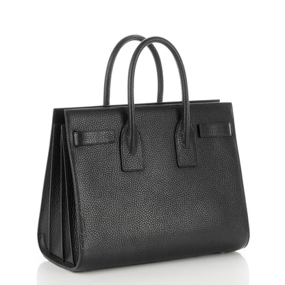 Saint Laurent Grained Calfskin Small Sac De Jour Black 3 of 7