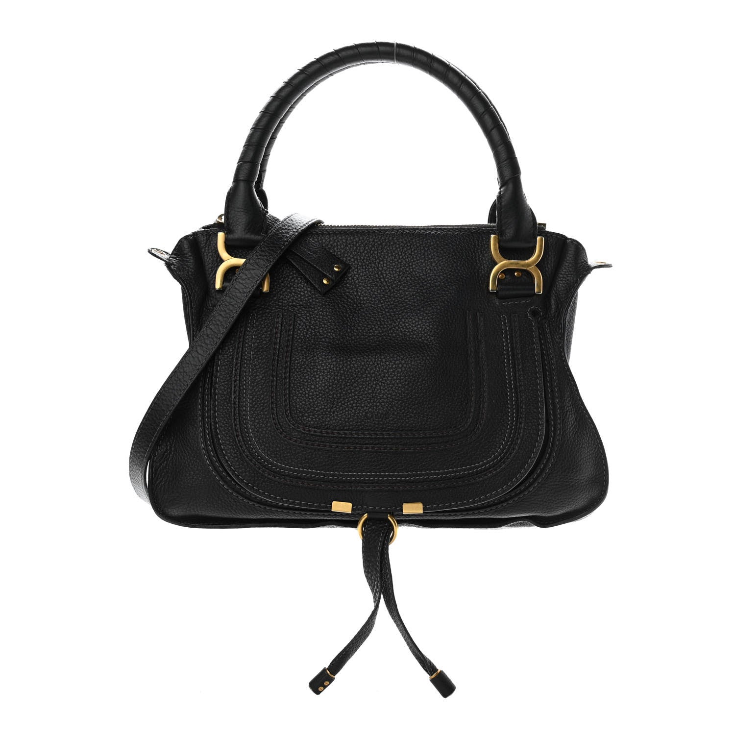Chloe Calfskin Medium Marcie Satchel Black 1 of 13