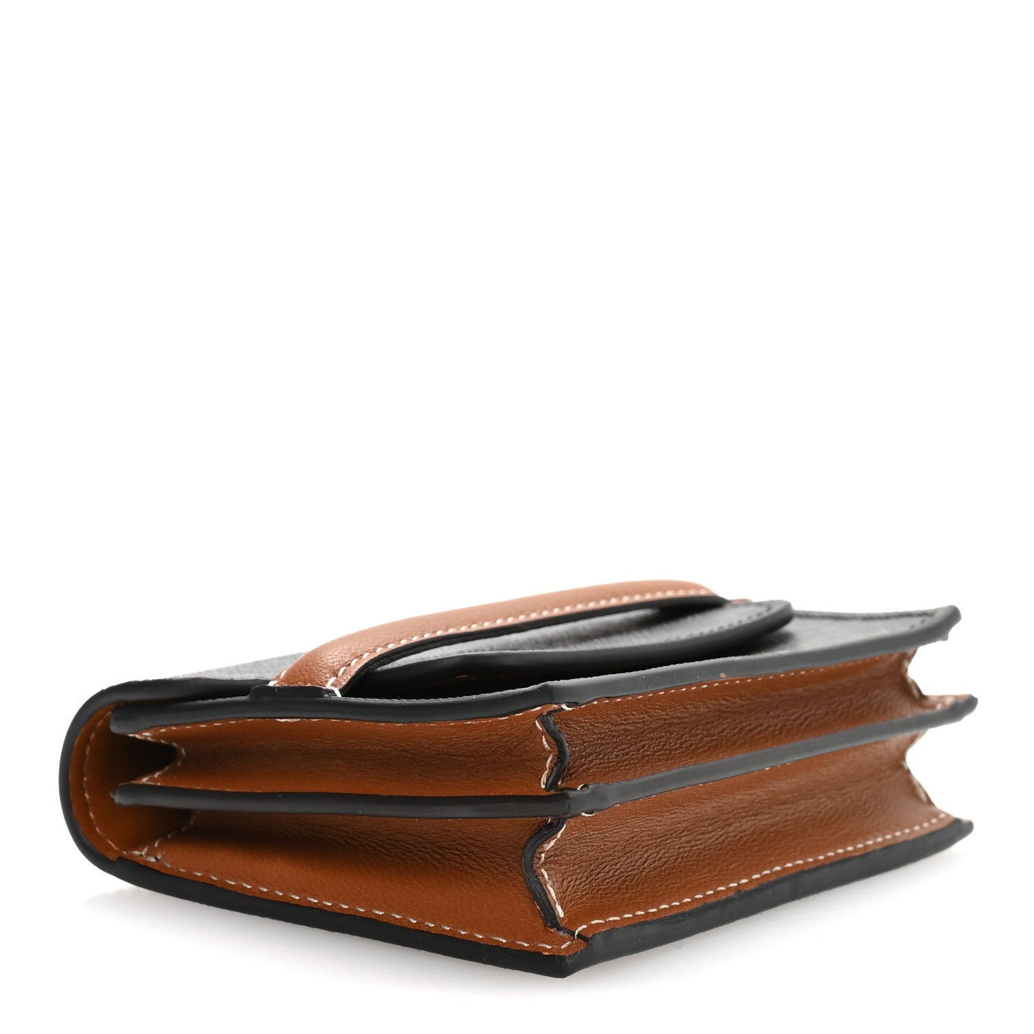 Celine Triomphe Canvas Business Card Holder Tan 4 of 9