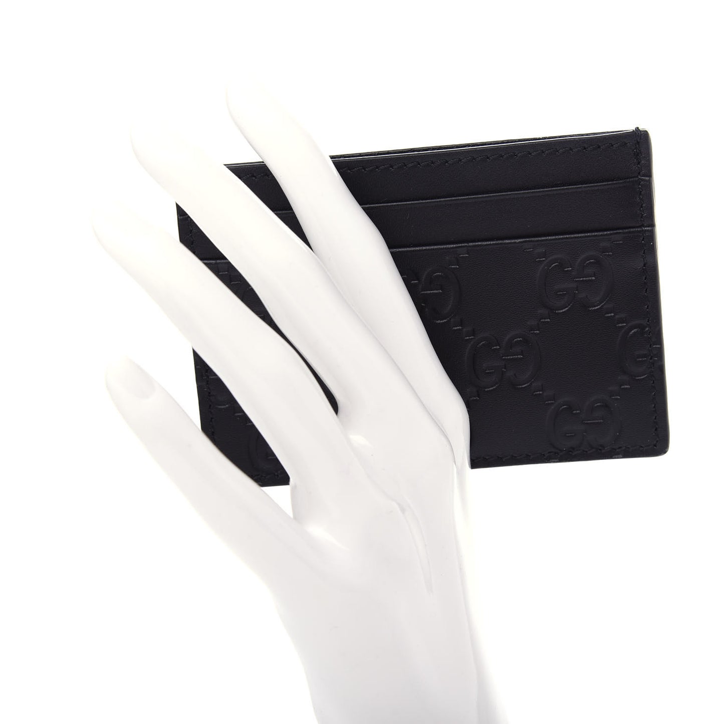 Guccissima Card Holder Black