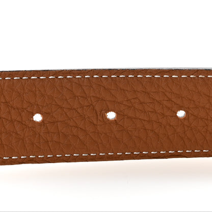 Hermes Box Togo 32mm Constance H Belt 90 36 Black Gold 4 of 7