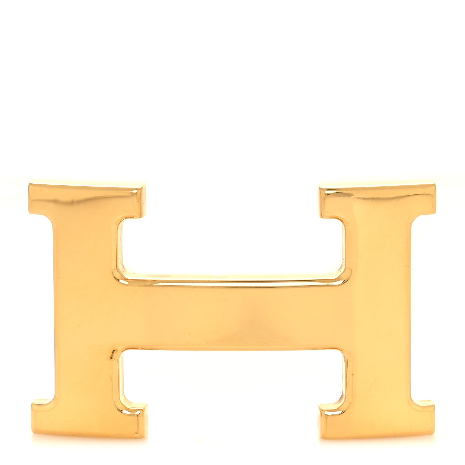 Hermes Polished 32mm H Belt Buckle Gold 1 of 4