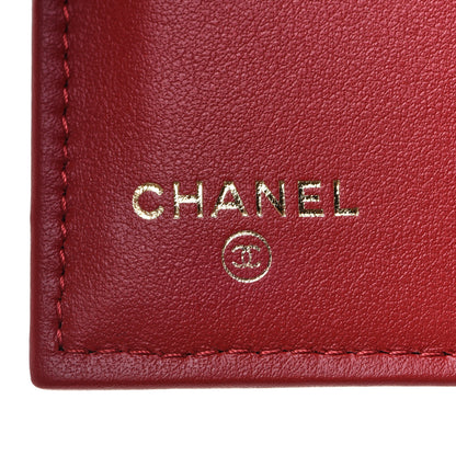 Chanel Caviar Quilted Medium Boy Flap Wallet Red 6 of 9