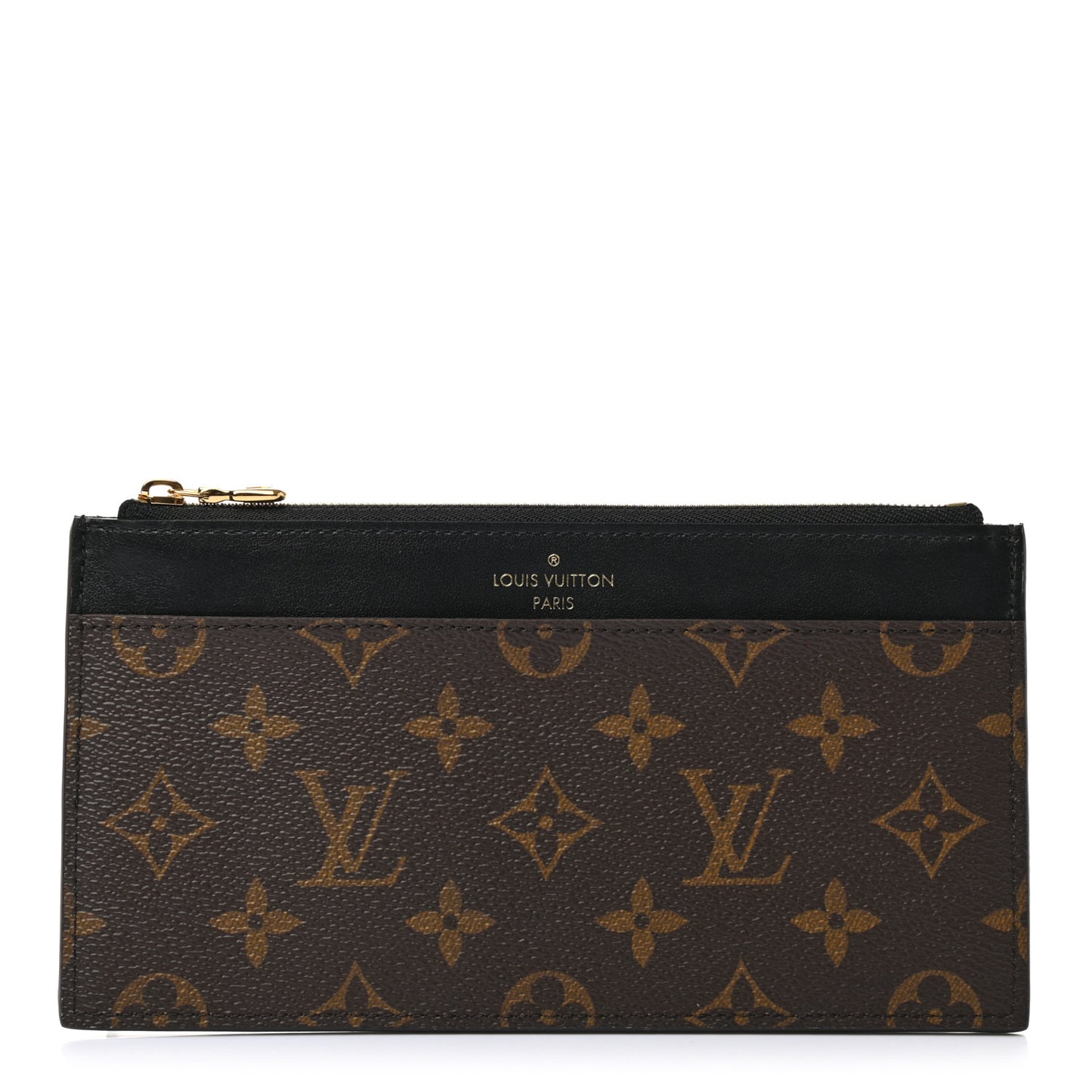 Monogram Slim Purse Black
