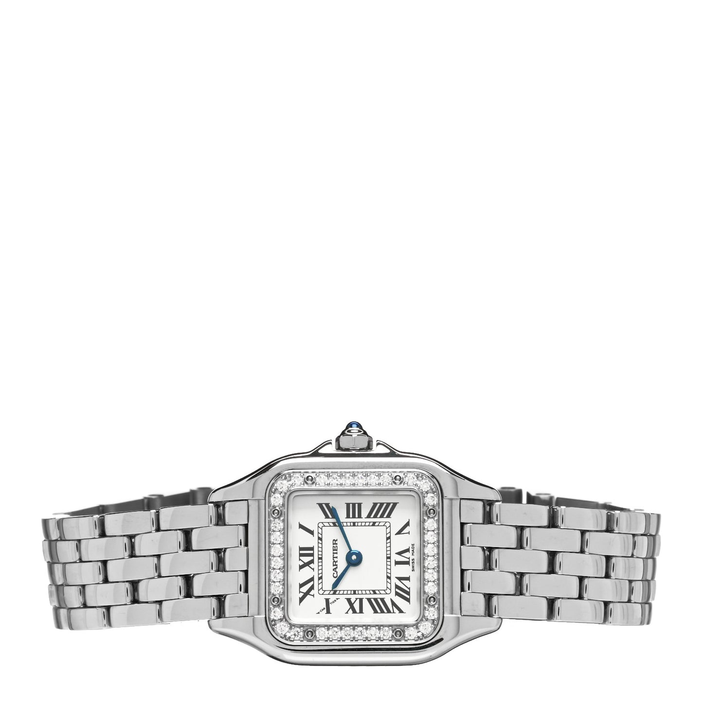 Stainless Steel Diamond 22mm Panthere Quartz Watch