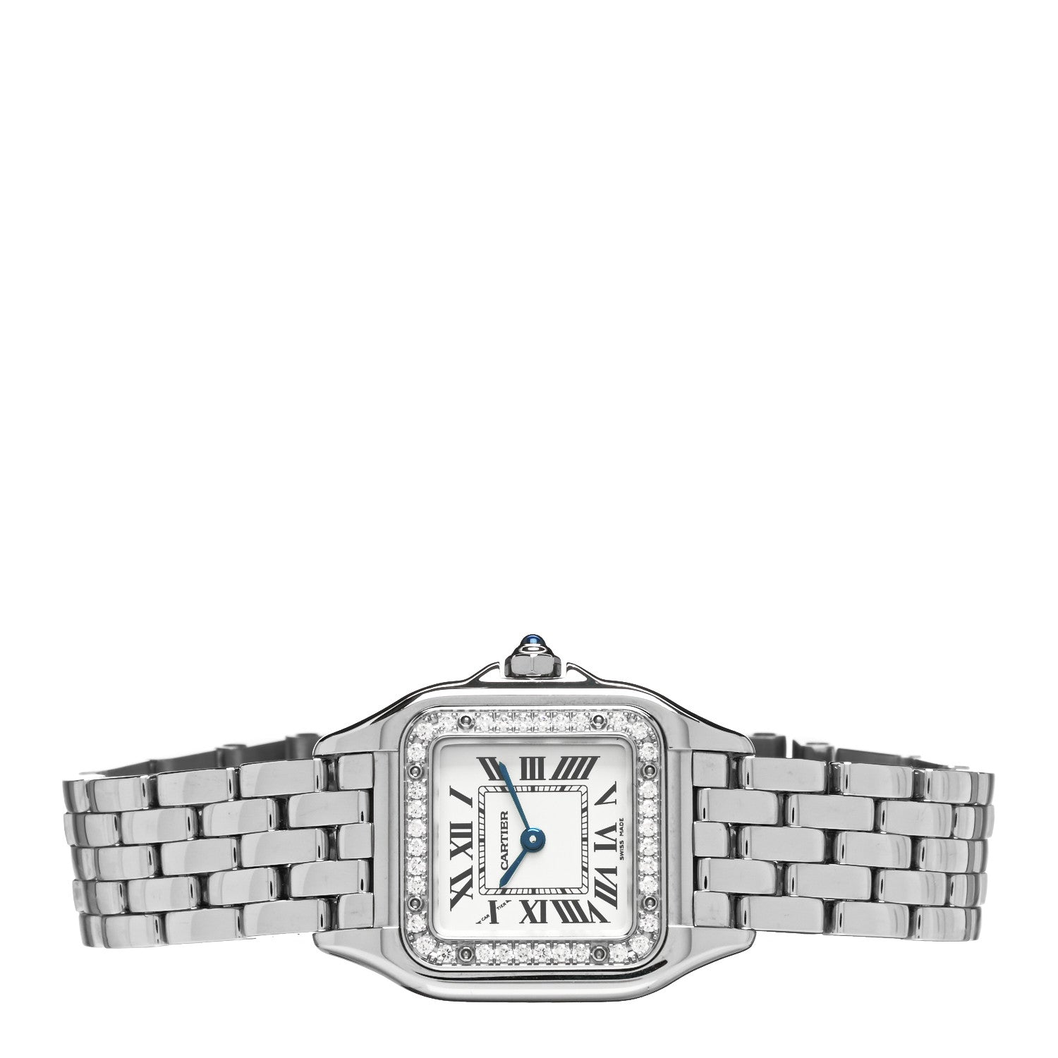 Cartier Stainless Steel Diamond 22mm Panthere Quartz Watch 2 of 5